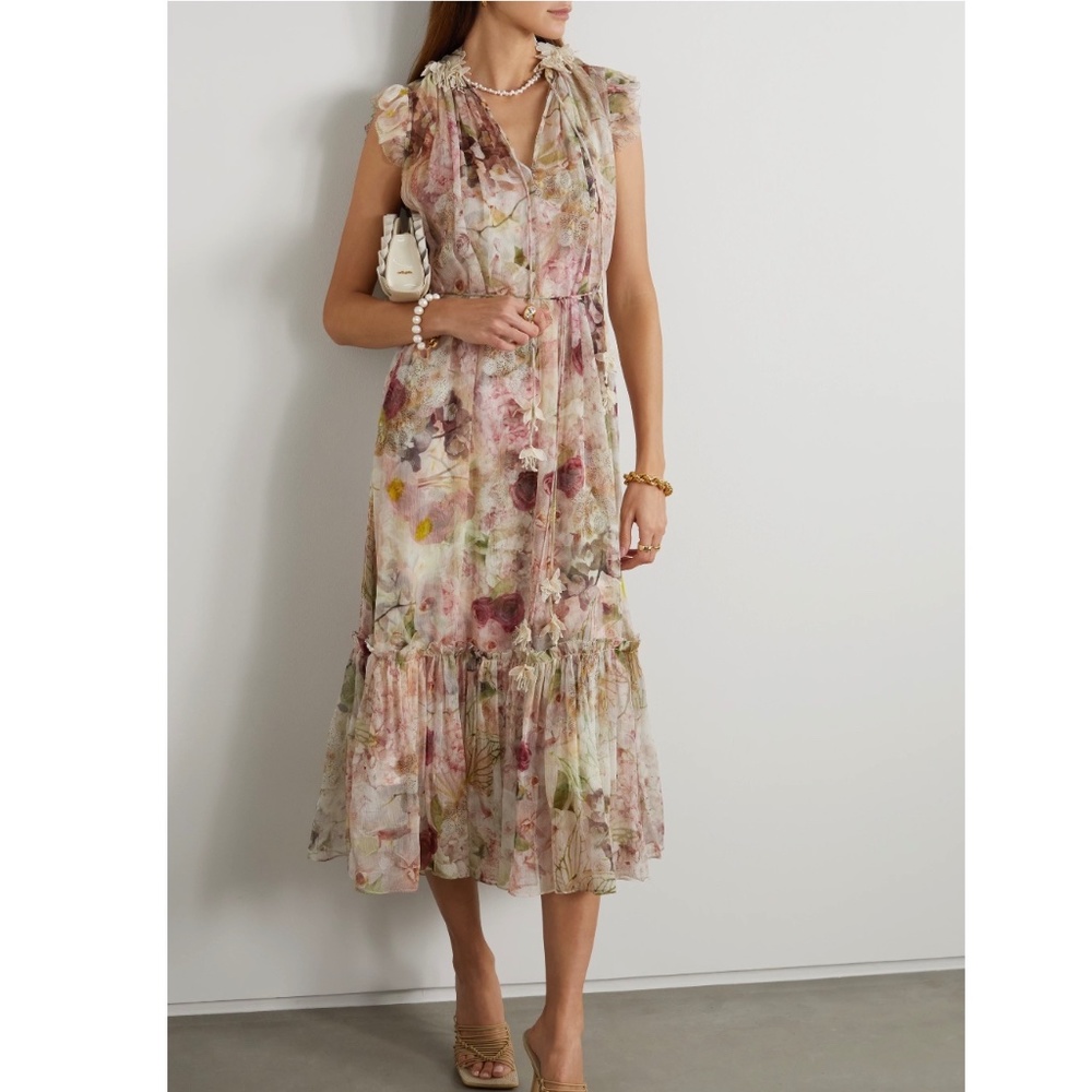 $850 US Zimmermann Dancer flutter dress AU 2 US 8 Medium
